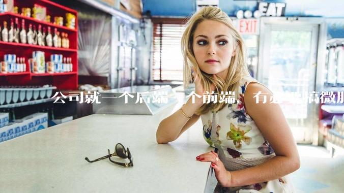 公司就一个后端一个前端，有必要搞微服务吗？